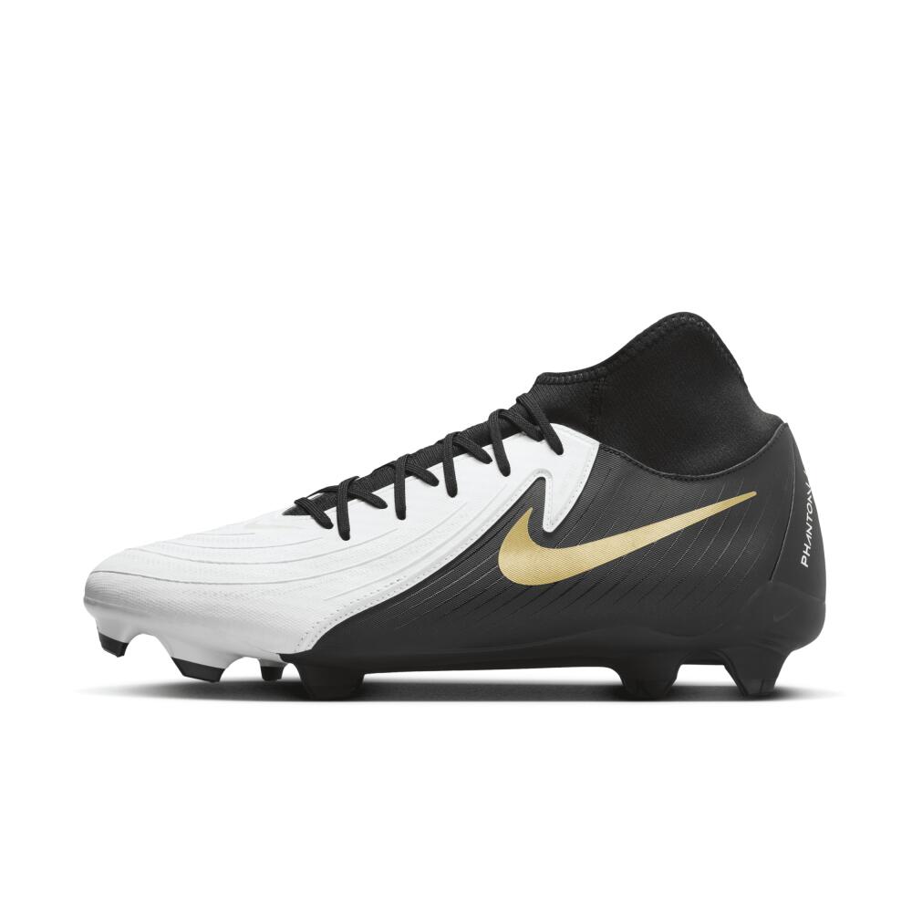 Nike Men's Phantom Luna 2 Academy MG High-Top Soccer Cleats in White Cover