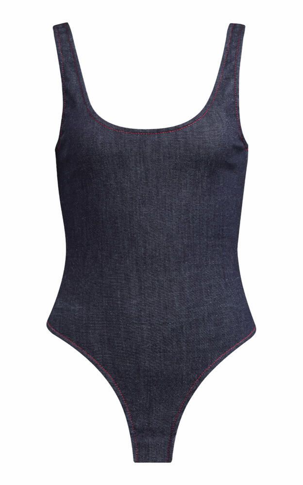 ALAA - Denim Tank Bodysuit - Dark Wash Cover