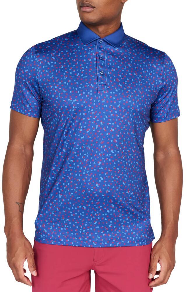 Redvanly Herrick Floral Performance Golf Polo in Limoges Cover