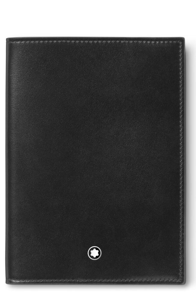 Montblanc Meisterstück Leather Passport Holder in Black Cover