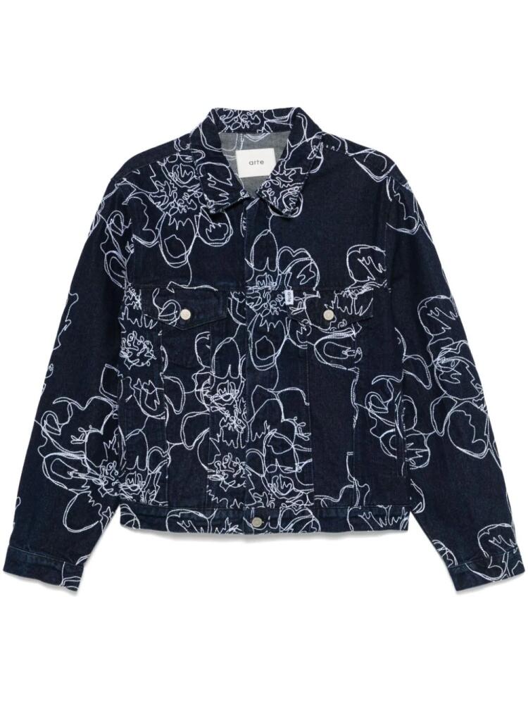 ARTE Flower Stitch jacket - Blue Cover