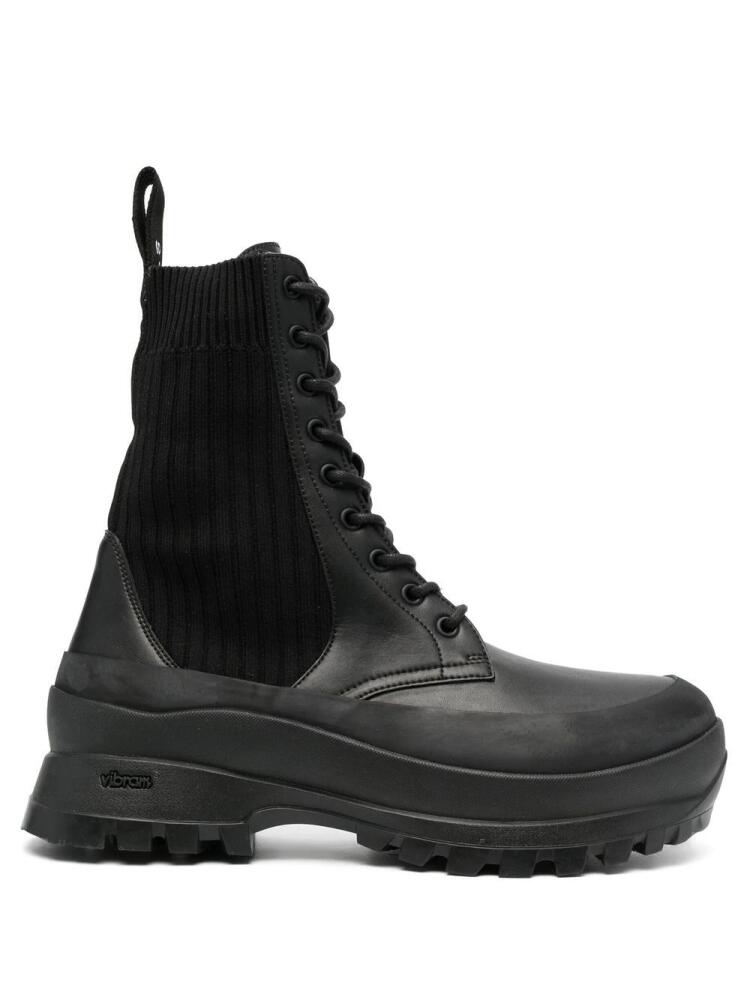 Stella McCartney Trace lace-up combat boots - Black Cover