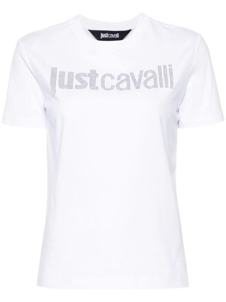 Just Cavalli logo-embellished cotton T-shirt - White Cover