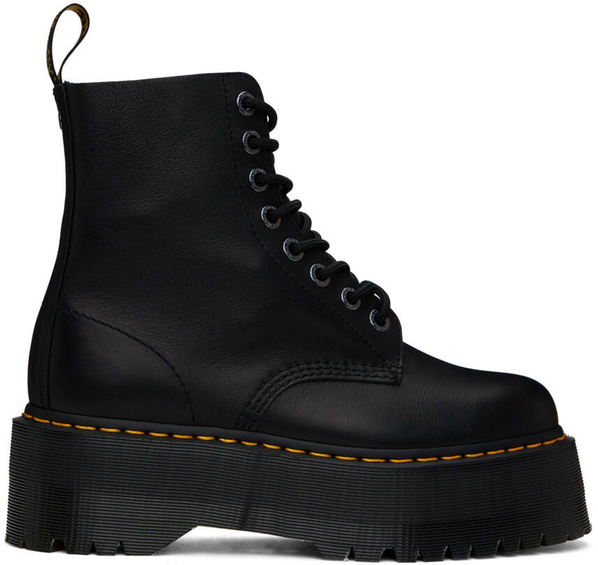 Dr. Martens Black 1460 Pascal Max Leather Platform Boots Cover