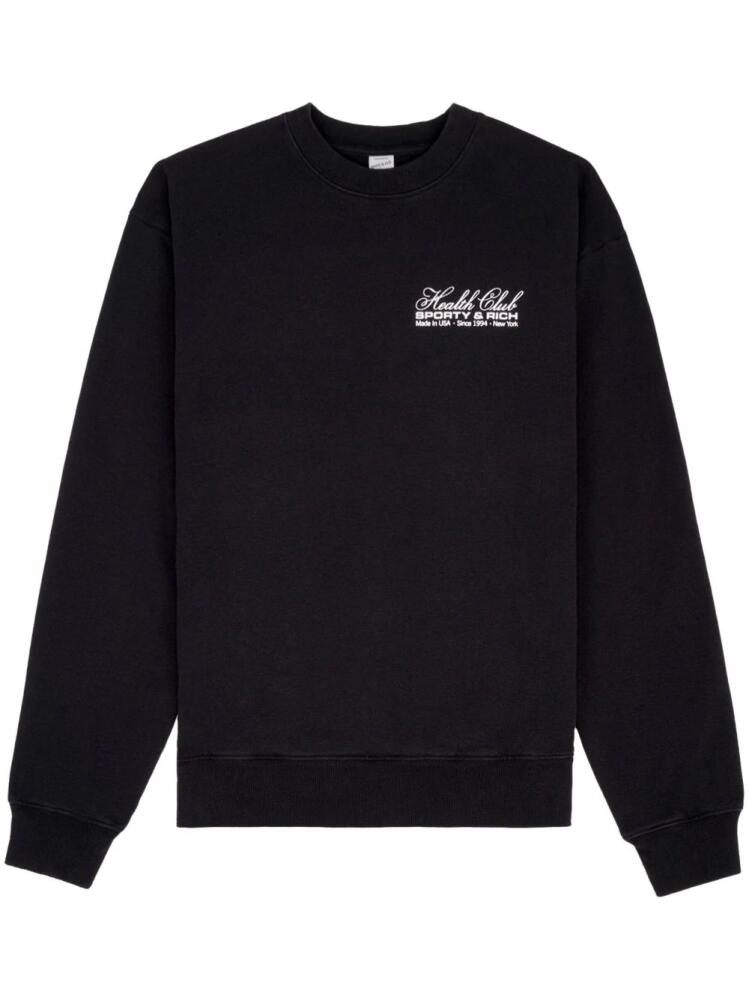 Sporty & Rich Made In USA crew neck sweatshirt - Black Cover