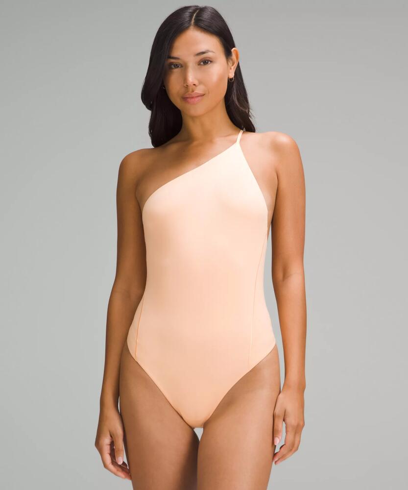 lululemon Wundermost Bodysuit - Ultra-Soft Nulu One-Shoulder Spaghetti-Strap Bodysuit Cover