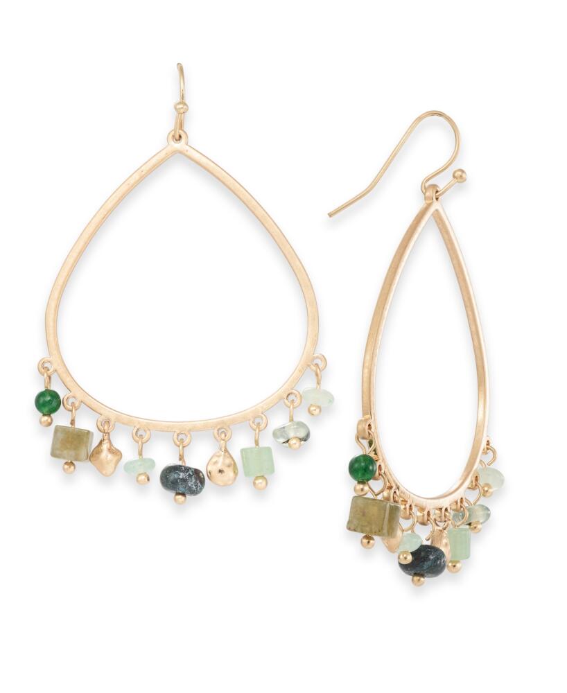 Style & Co Beaded Teardrop Earrings, Created for Macy's - Green Cover