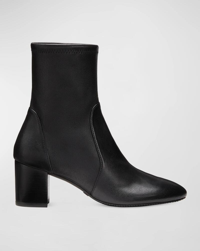 Stuart Weitzman Yuliana Stretch Leather Ankle Booties Cover