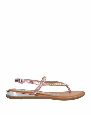 Gioseppo Woman Thong sandal Pink Soft Leather Cover