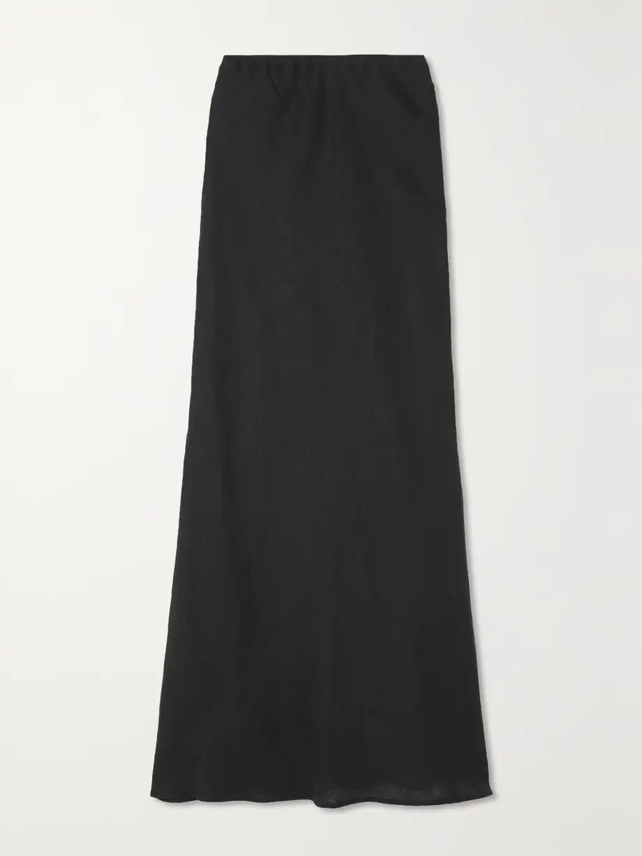 Faithfull - + Net Sustain Davina Linen Maxi Skirt - Black Cover