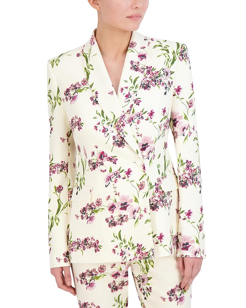 Bcbgmaxazria Floral One Button Blazer Cover