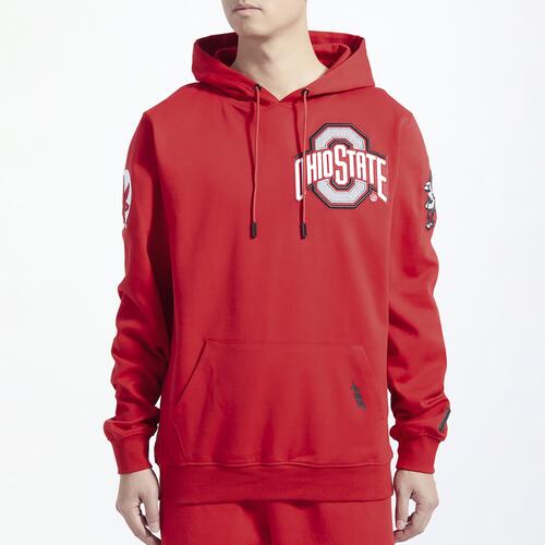 Pro Standard Ohio State Classic Pullover Hoodie - Mens Red/White Cover