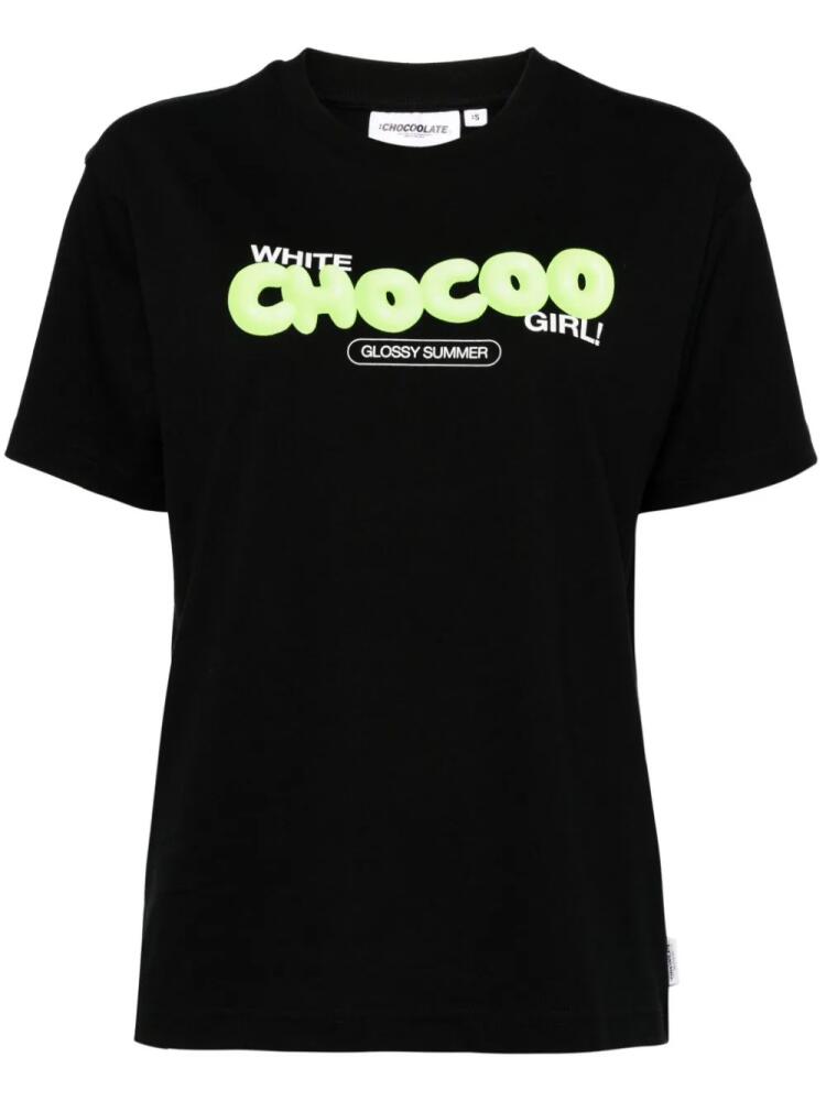 CHOCOOLATE logo lettering cotton T-shirt - Black Cover