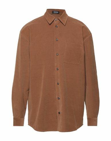 Yoon Man Shirt Brown Cotton, Elastane Cover