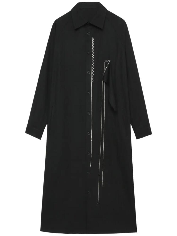 Y's decorative-stitching shirt dress - Black Cover