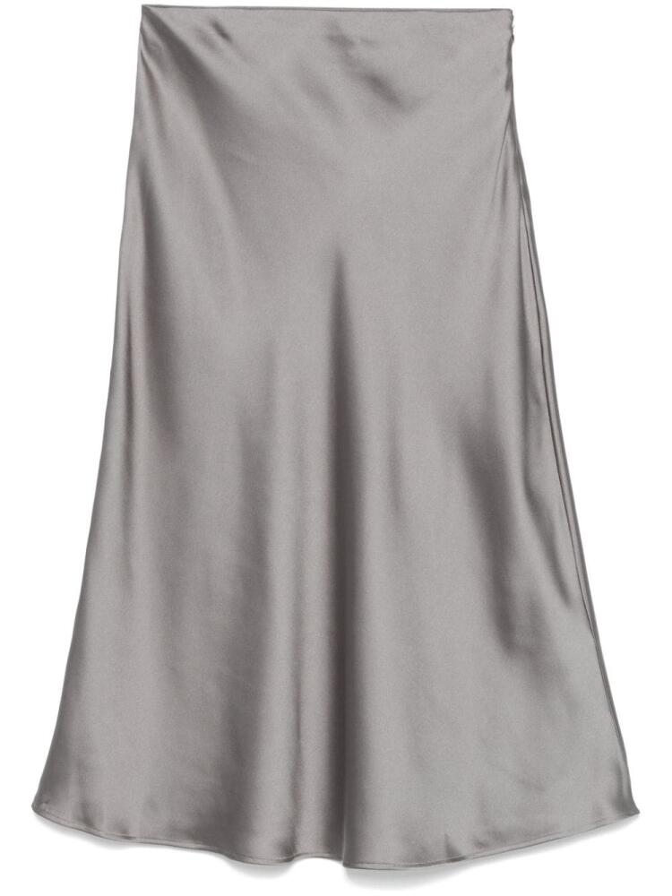 LIU JO satin midi skirt - Grey Cover