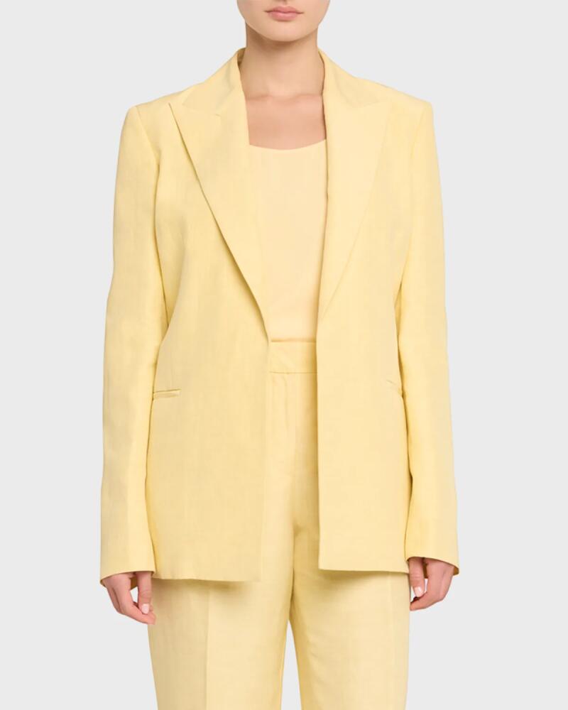 Lafayette 148 New York Open-Front Peak-Lapel Blazer Cover