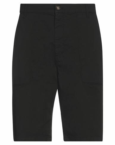 Bikkembergs Man Shorts & Bermuda Shorts Black Cotton, Elastane Cover