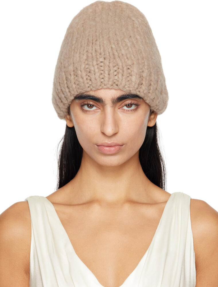 Gabriela Hearst Taupe Pacino Beanie Cover