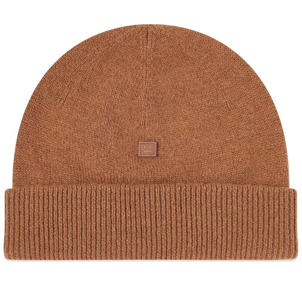 Acne Studios Kana Face Beanie in Toffee Brown Cover