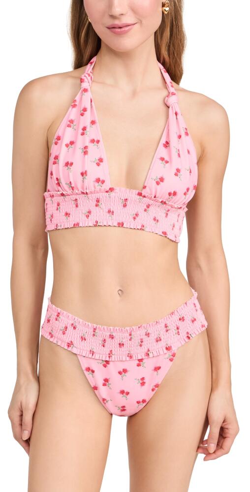 LoveShackFancy Katya Bikini Set Cherry Pink Cover