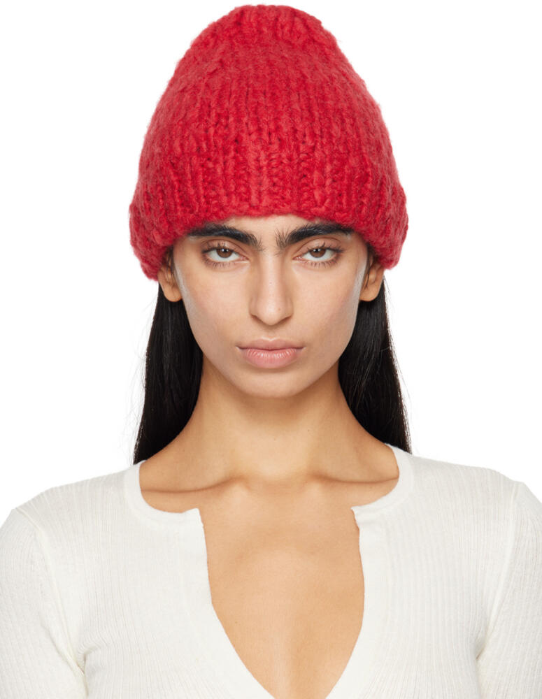 Gabriela Hearst Red Pacino Beanie Cover