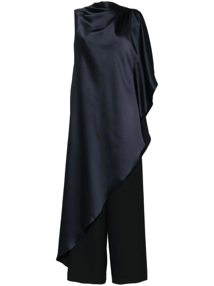 Amsale asymmetric draped jumpsuit - Blue Cover