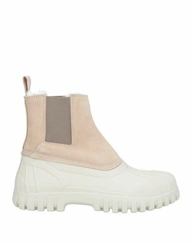 Diemme Woman Ankle boots Beige Soft Leather, Shearling Cover