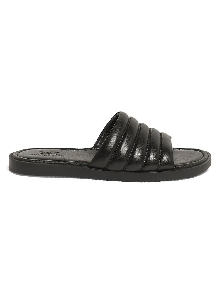 Anthony Veer Men's Key West Leather Sandals - Black Cover