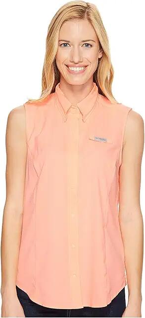 Columbia Tamiami Sleeveless Shirt (Tiki Pink) Women's Sleeveless Cover