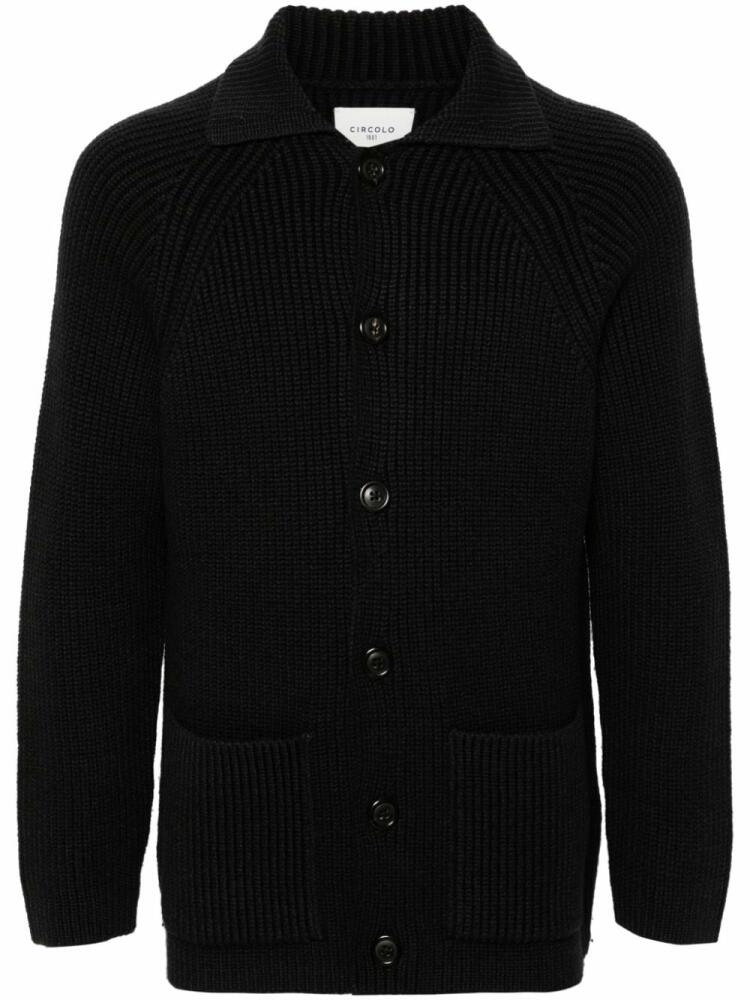 Circolo 1901 fisherman's knitted cardigan - Black Cover