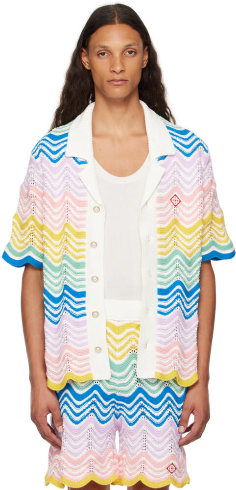 Casablanca Multicolor Gradient Wave Shirt Cover