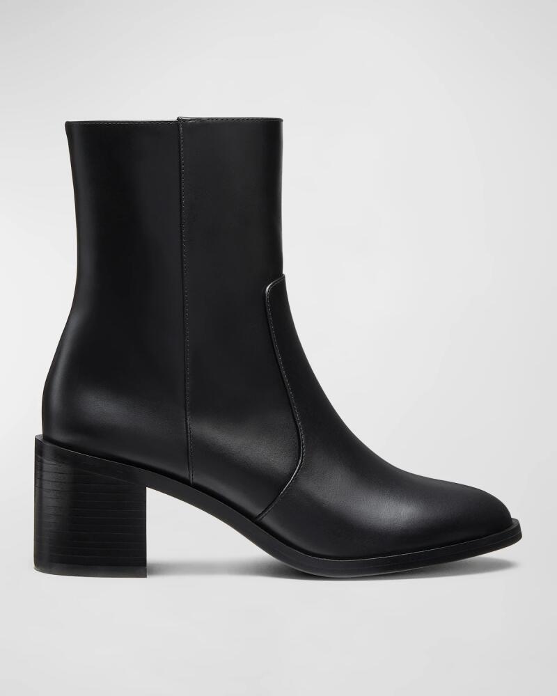 Stuart Weitzman Esme Leather Zip Booties Cover