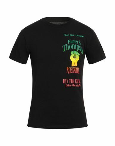 Pleasures Man T-shirt Black Cotton Cover