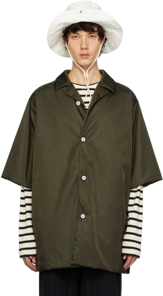 Jil Sander Green Padded Shirt Cover