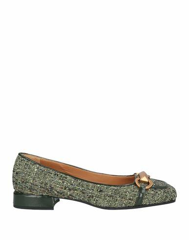 J. a.p. Jose Antonio Pereira Woman Ballet flats Military green Textile fibers Cover