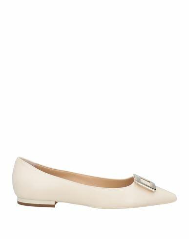 Roger Vivier Woman Ballet flats Ivory Leather Cover