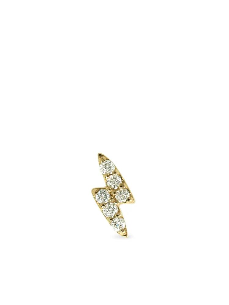 Lark & Berry 14kt yellow gold Lightning Strike diamond stud earring Cover