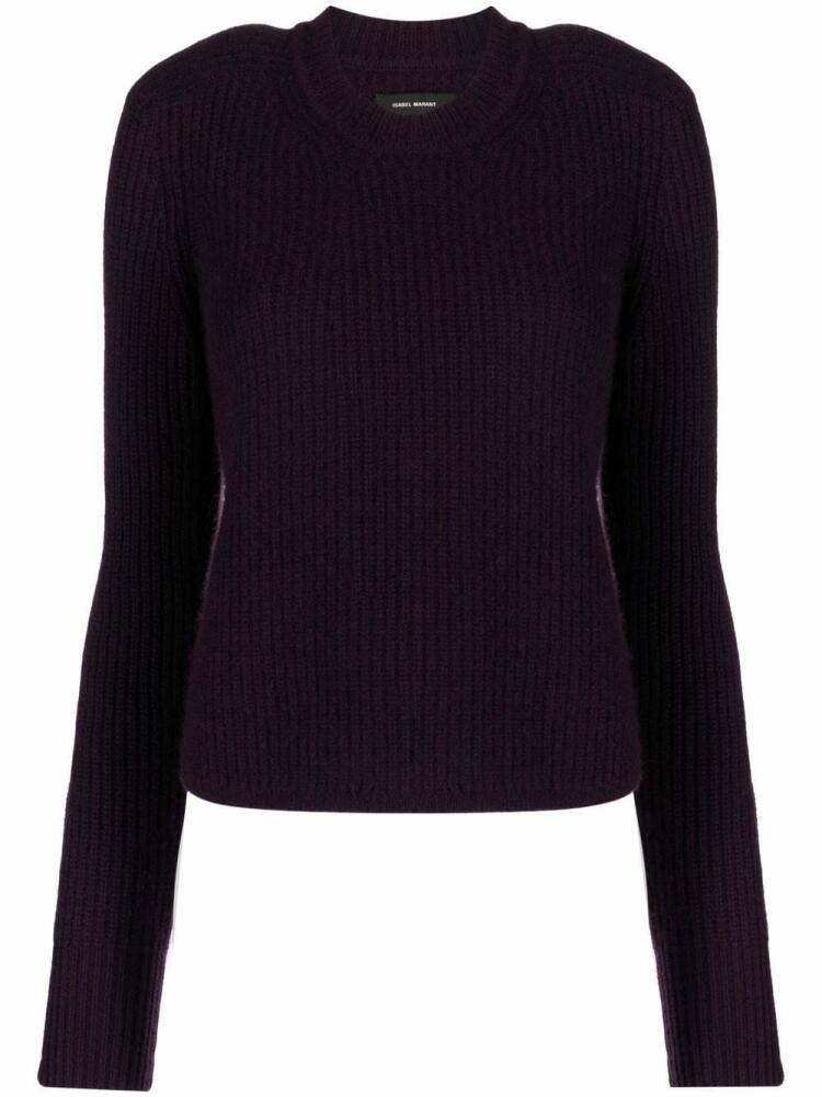 ISABEL MARANT crew-neck jumper - Purple Cover