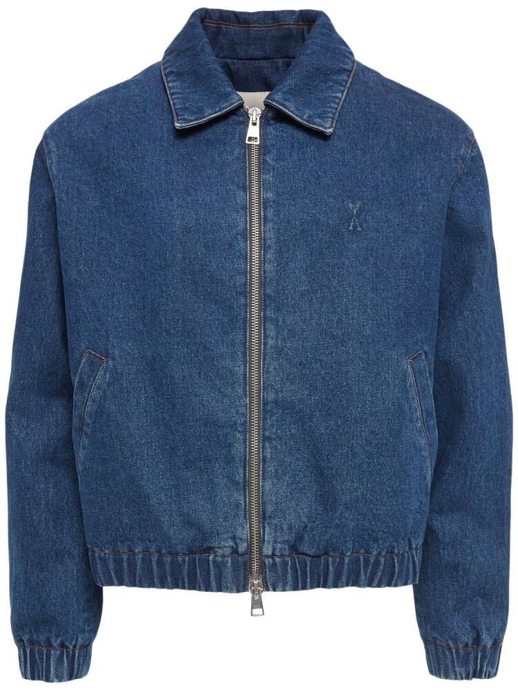 AMI PARIS Adc Denim Zipped Jacket Cover