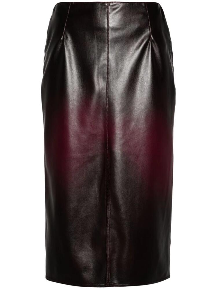 Aviù ombré midi skirt - Red Cover