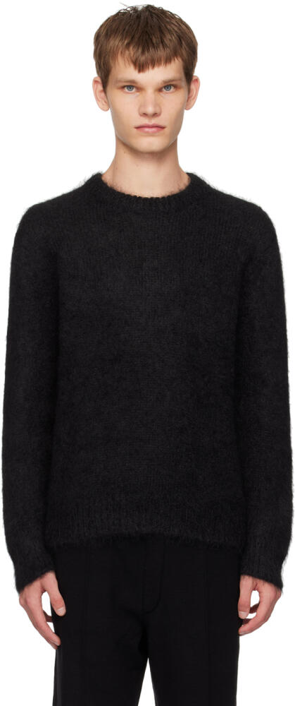 Solid Homme Black Crewneck Sweater Cover