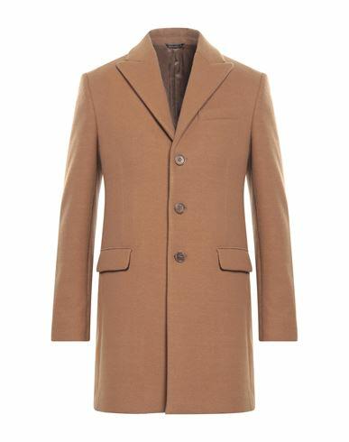 Grey Daniele Alessandrini Man Coat Camel Polyester Cover