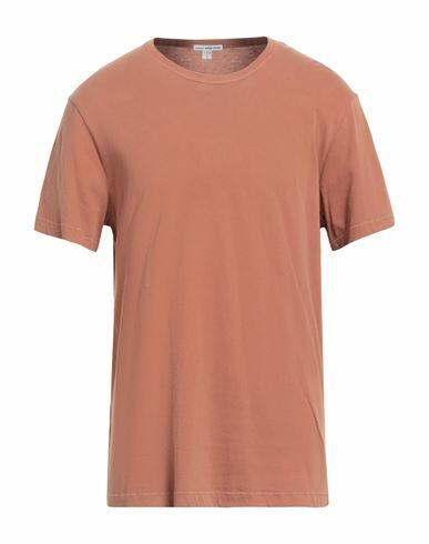 James Perse Man T-shirt Camel Cotton Cover