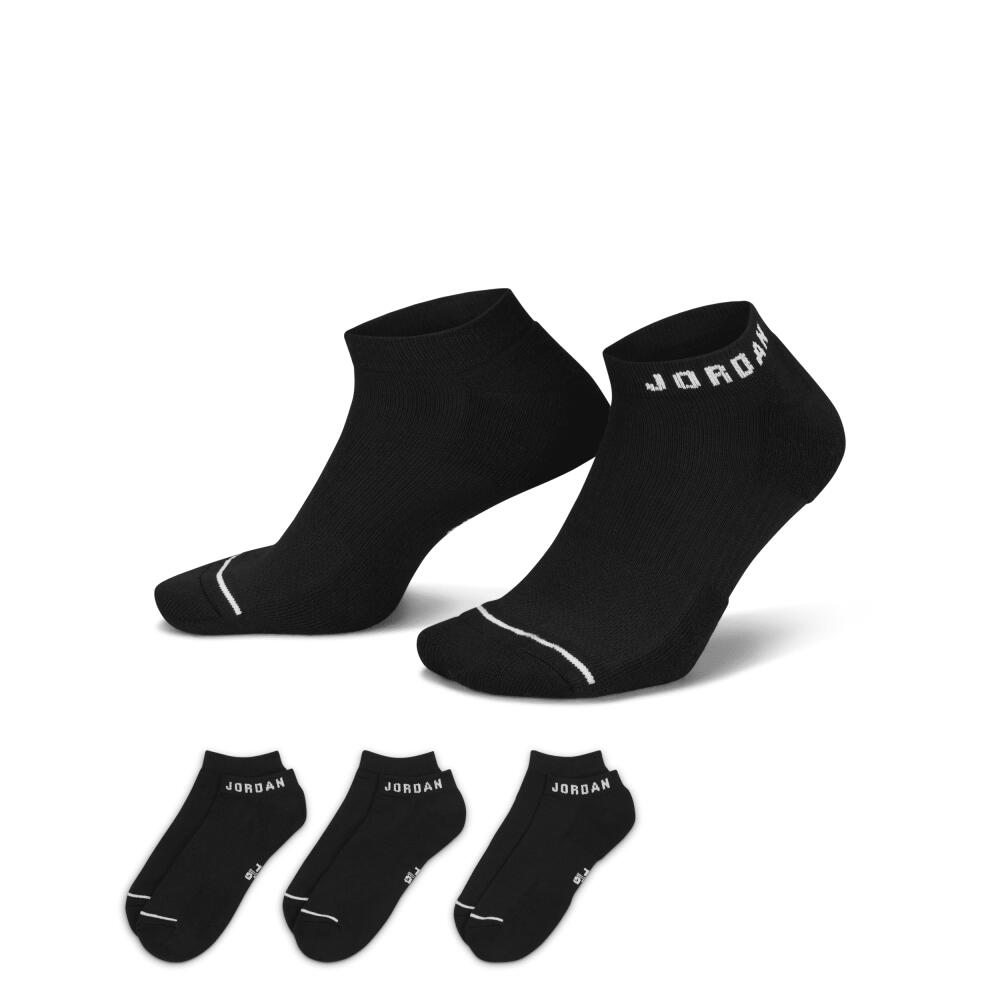 Jordan Everyday No-Show Socks (3 Pairs) in Black Cover