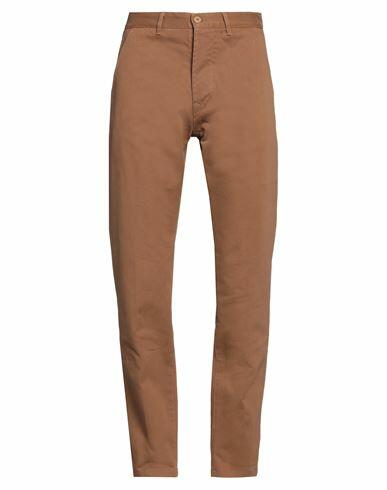 Tela Genova Man Pants Camel Cotton Cover