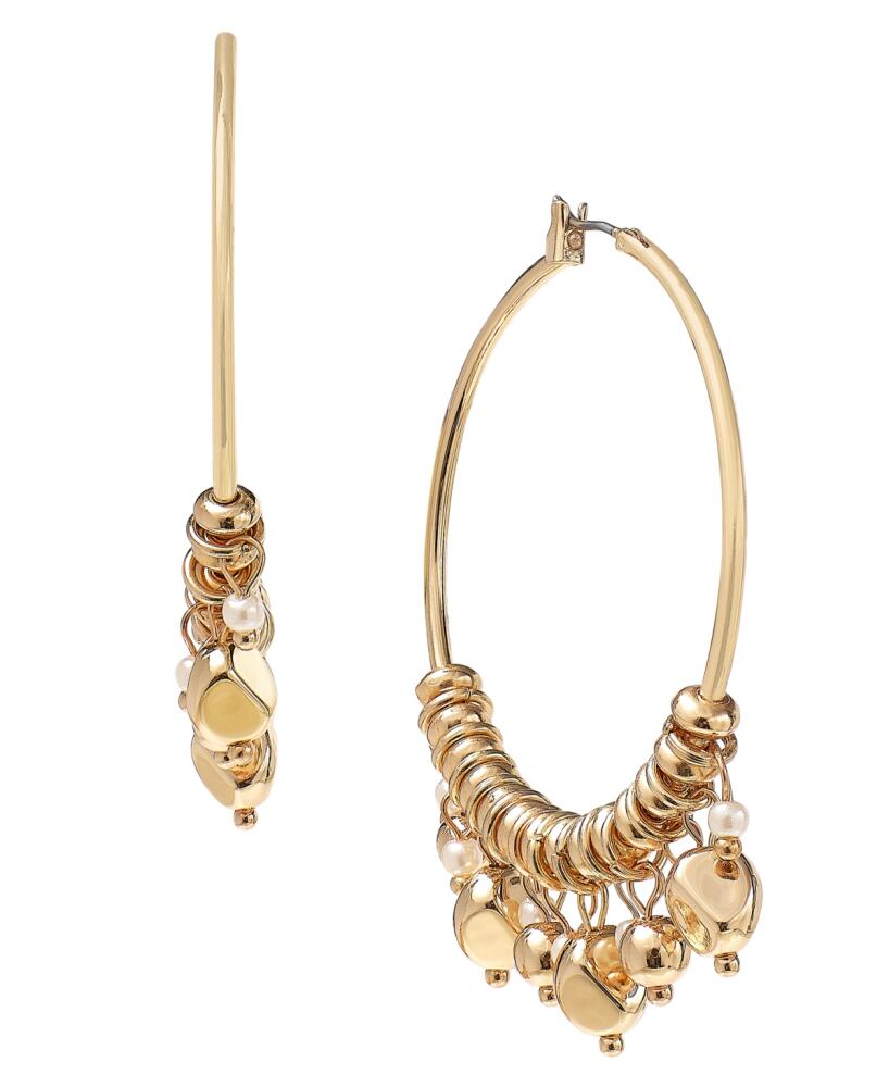 Style & Co Shaky Bead Hoop Earrings, Created for Macy's - Gold Cover