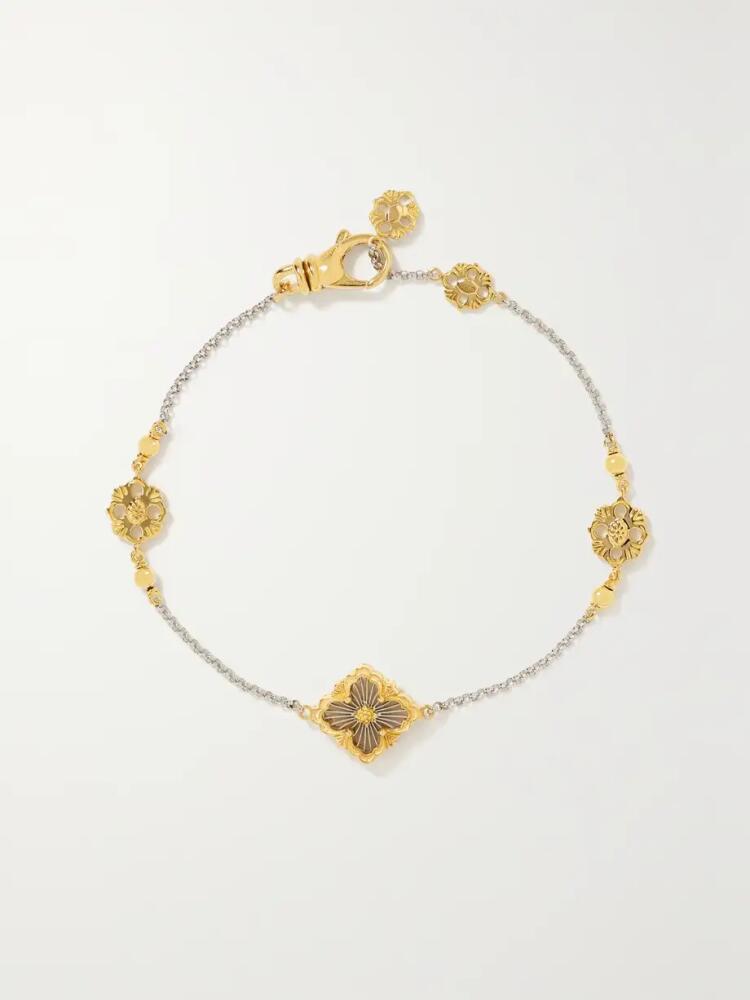 Buccellati - Opera Tulle 18-karat Yellow And White Gold Bracelet - M Cover