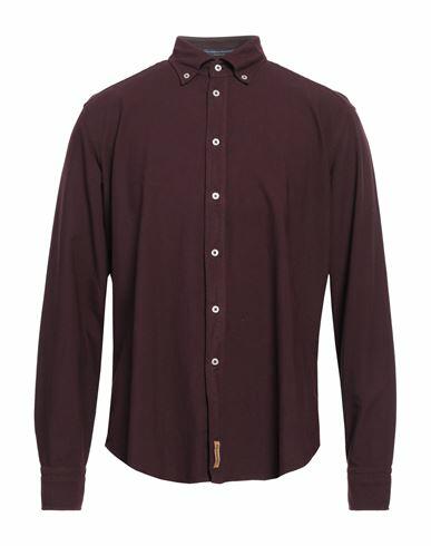 B. d.baggies Man Shirt Burgundy Cotton Cover