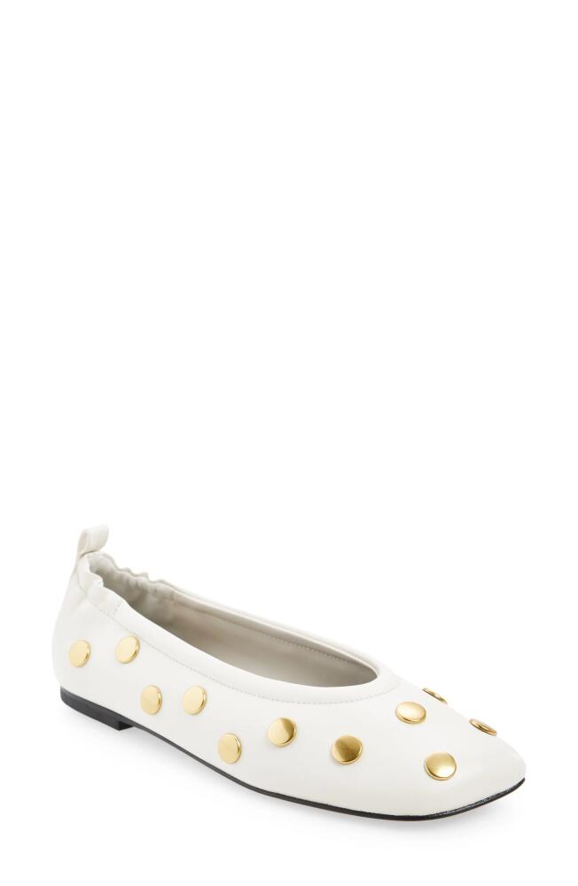 3.1 Phillip Lim ID Stretch Back Stud Ballet Flat in Antique White Cover